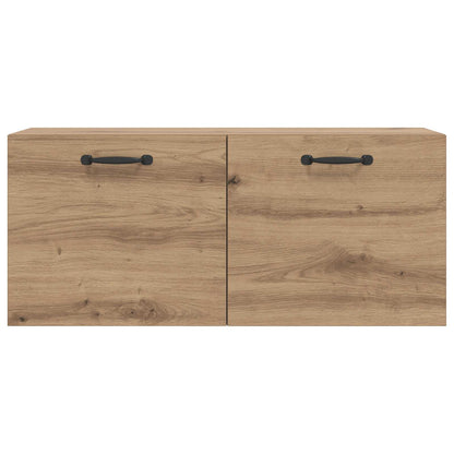 Wandkast Muurmontage Artisanaal eiken 80 x 36,5 x 35 cm