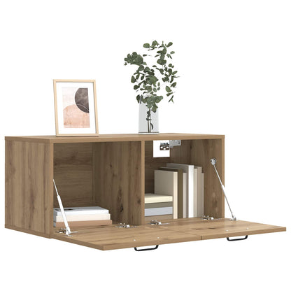 Wandkast Muurmontage Artisanaal eiken 80 x 36,5 x 35 cm