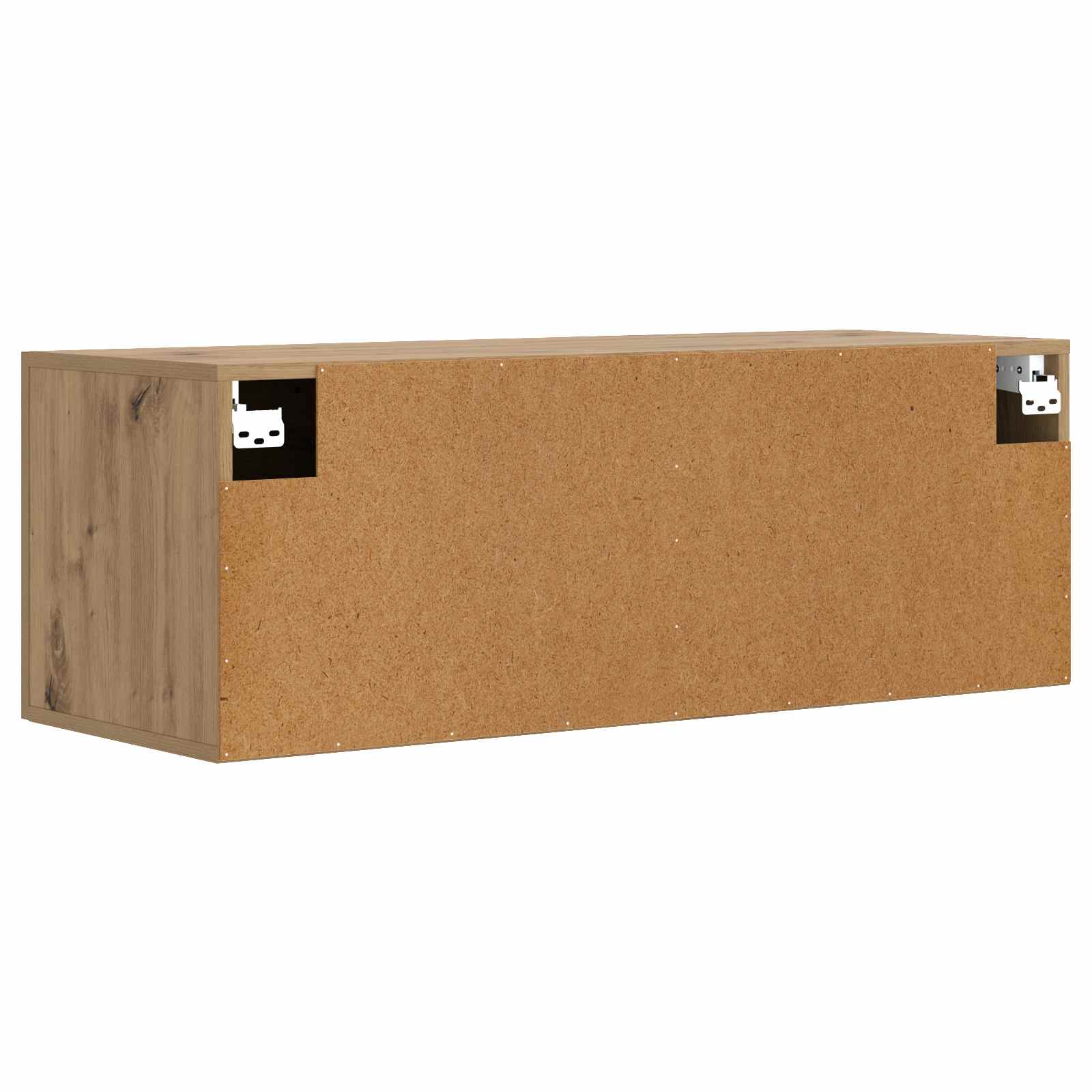 Wandkast 100 x 36,5 x 35 cm Bewerkt hout Artisanaal eiken