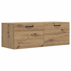 Wandkast 100 x 36,5 x 35 cm Bewerkt hout Artisanaal eiken