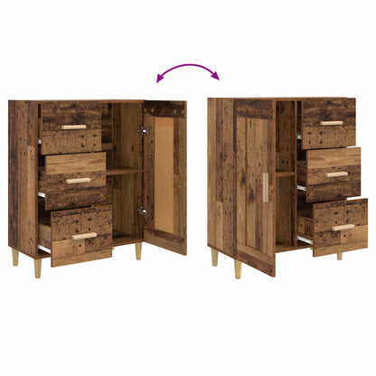 Dressoir Oud hout 69,5 x 34 x 90 cm Bewerkt hout