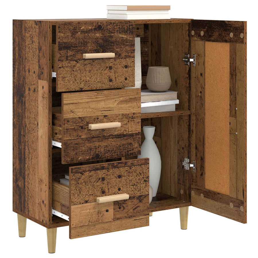 Dressoir Oud hout 69,5 x 34 x 90 cm Bewerkt hout