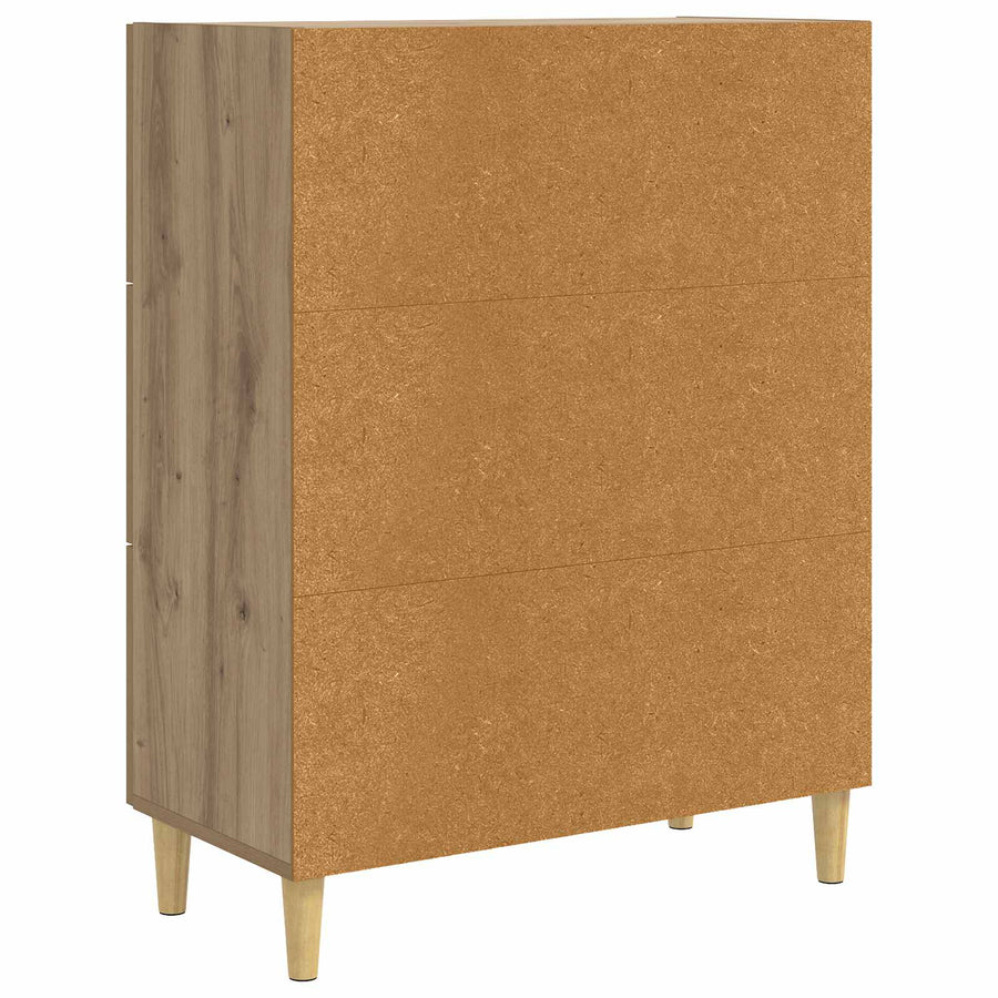 Dressoir Artisanaal eiken 69,5 x 34 x 90 cm Bewerkt hout