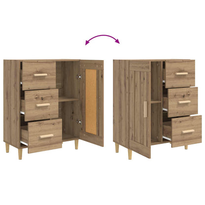 Dressoir Artisanaal eiken 69,5 x 34 x 90 cm Bewerkt hout
