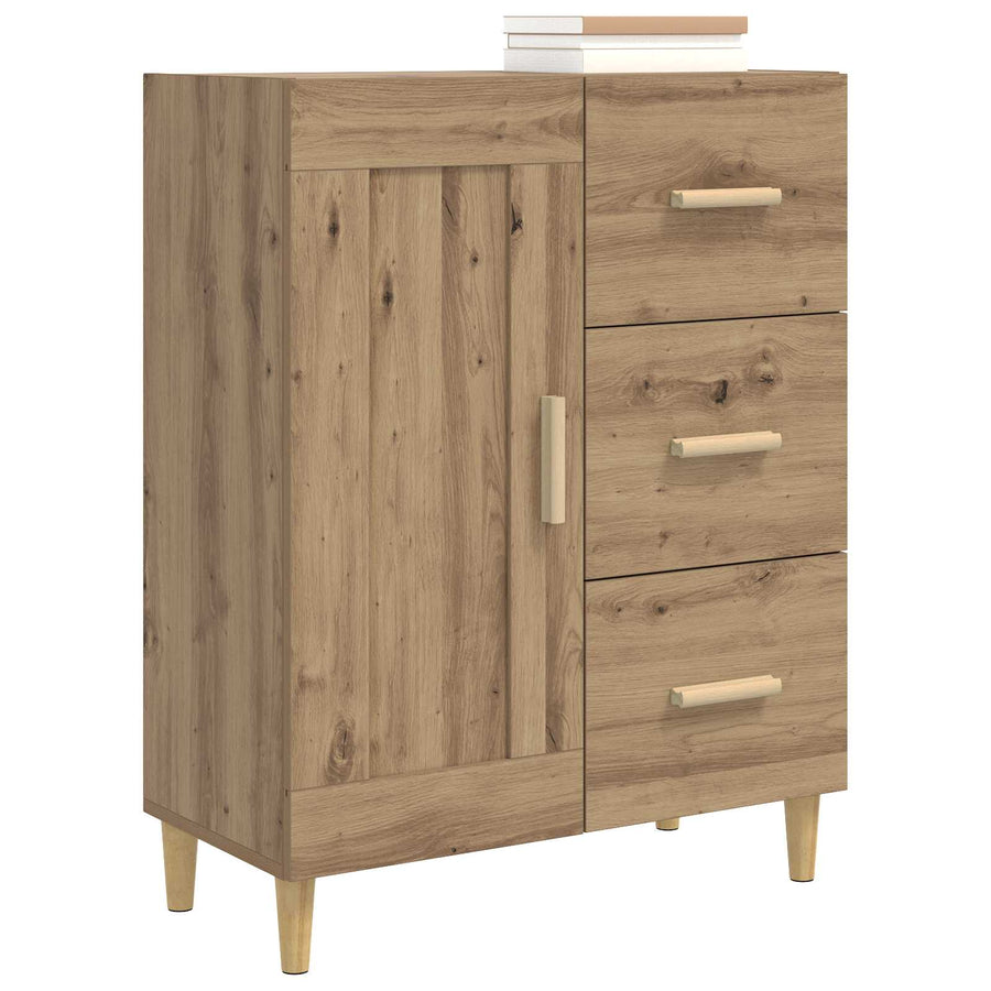 Dressoir Artisanaal eiken 69,5 x 34 x 90 cm Bewerkt hout