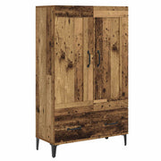 Hoge kast 70x31x115 cm bewerkt hout oud hout
