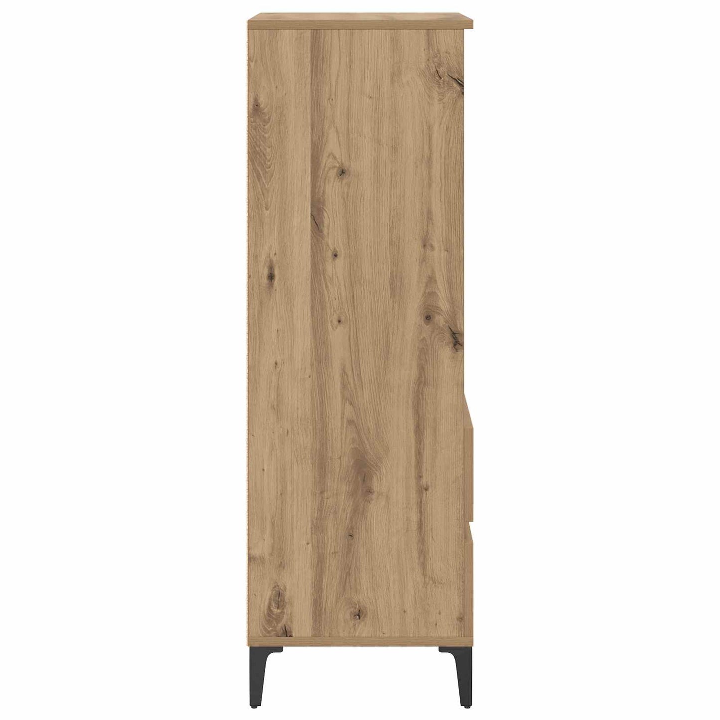 Hoge kast Artisanaal eiken 40 x 36 x 110 cm Bewerkt hout