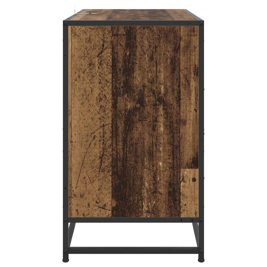 Ladenkast 3-Lade Oud hout 70 x 41 x 70 cm Bewerkt hout