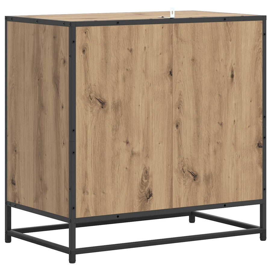 Ladenkast 3-Lade Artisanaal eiken 70 x 41 x 70 cm Bewerkt hout