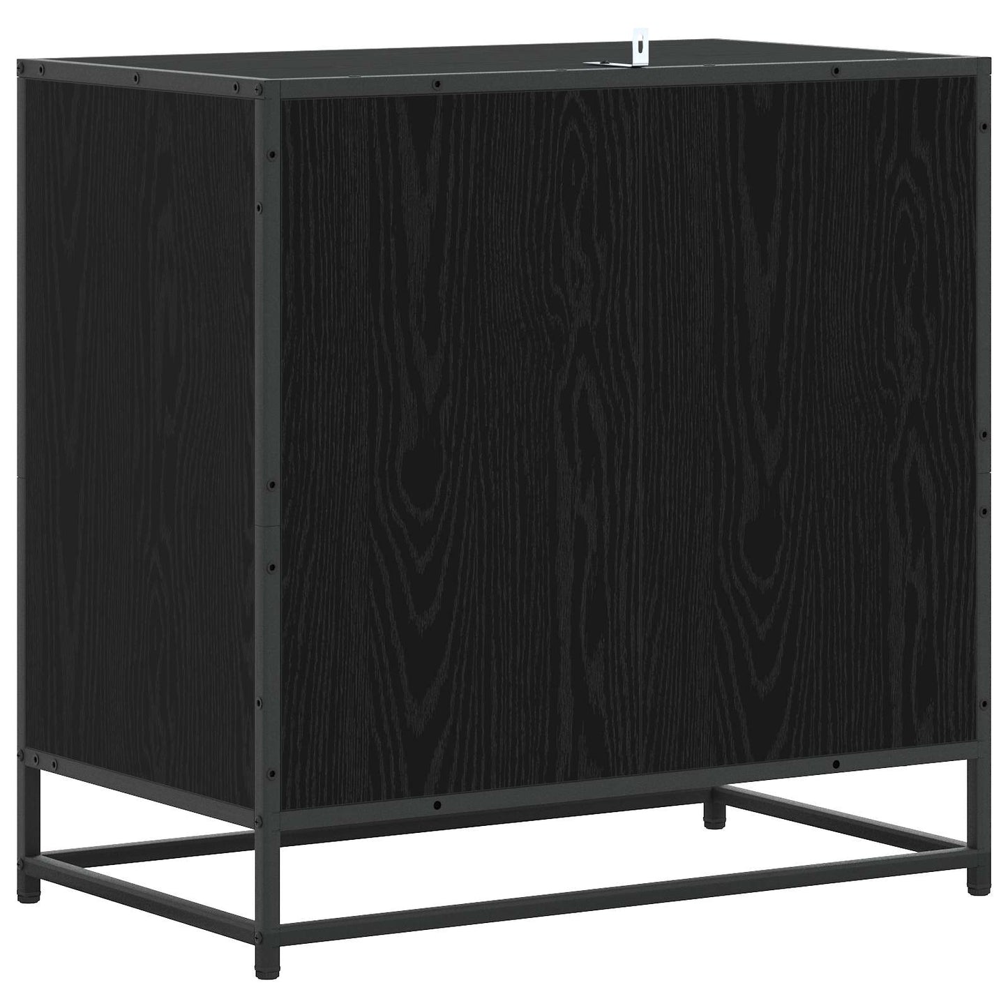 Ladenkast 3-Lade Zwart eiken 70 x 41 x 70 cm Bewerkt hout
