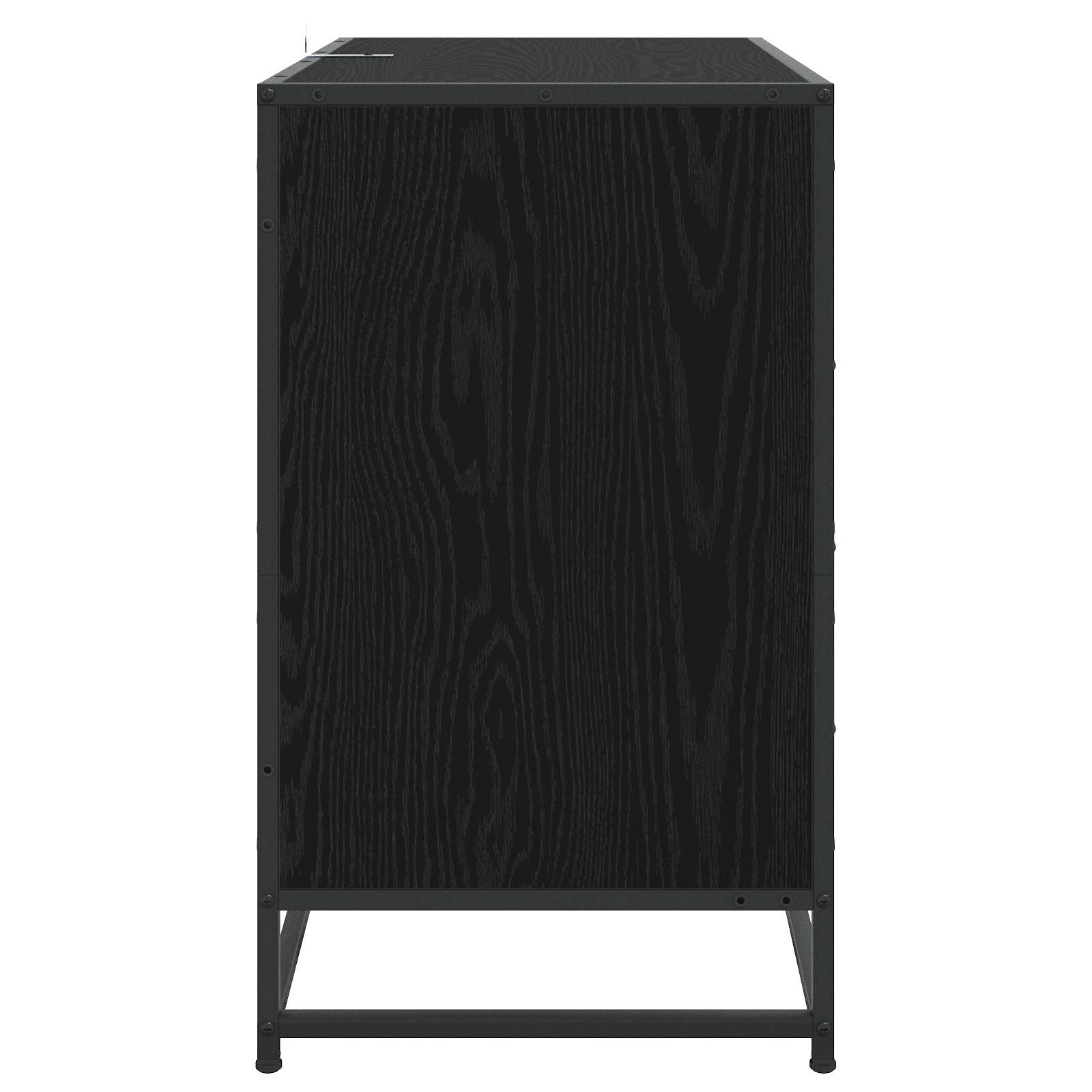Ladenkast 3-Lade Zwart eiken 70 x 41 x 70 cm Bewerkt hout