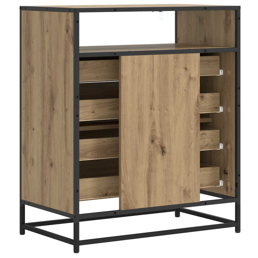 Ladenkast 4-Lade Artisanaal eiken 70 x 41 x 83,5 cm