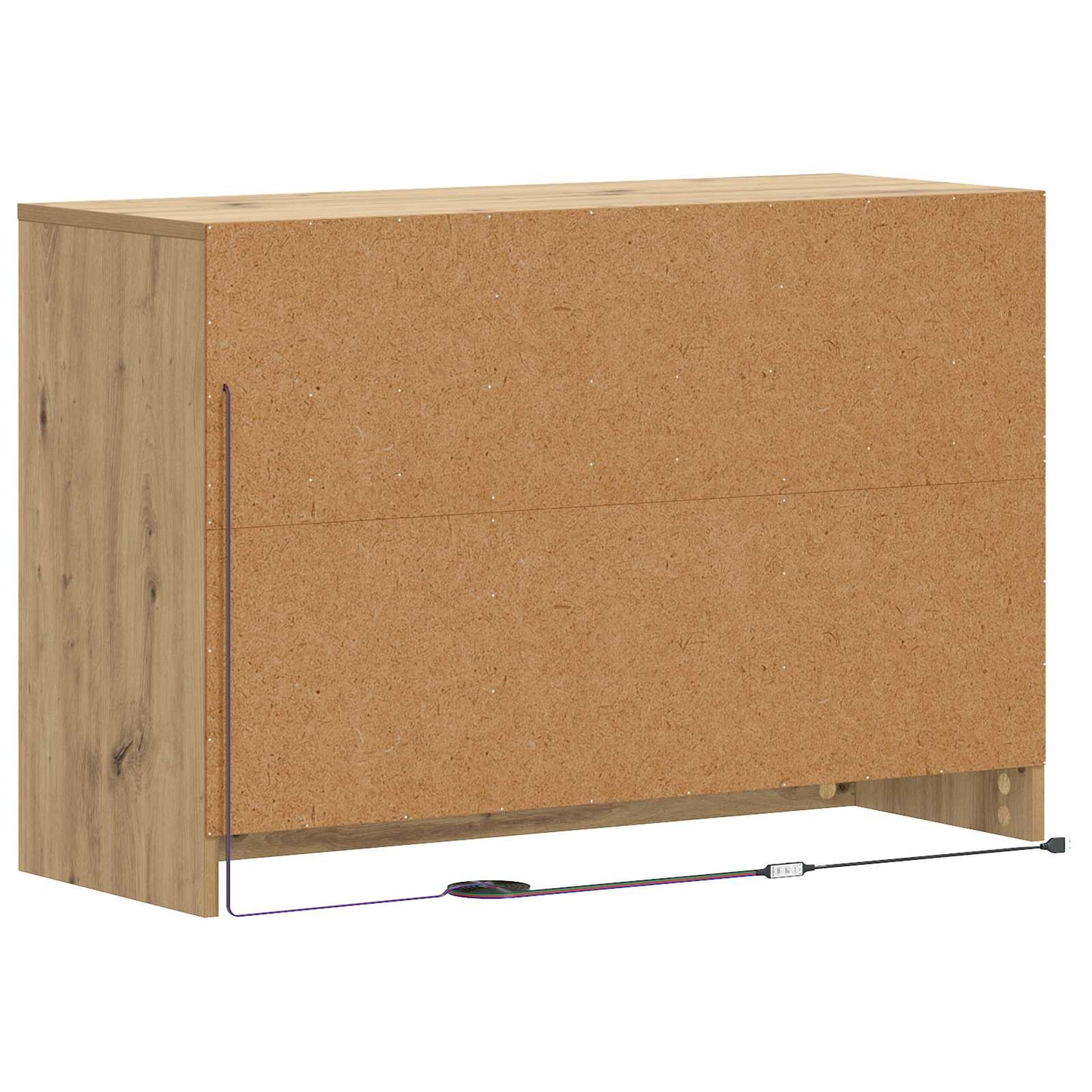 TV-kast 91 x 34 x 61 cm Artisanaal eiken Bewerkt hout