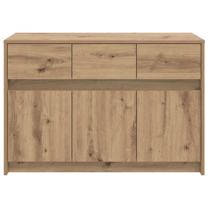 TV-kast 91 x 34 x 61 cm Artisanaal eiken Bewerkt hout