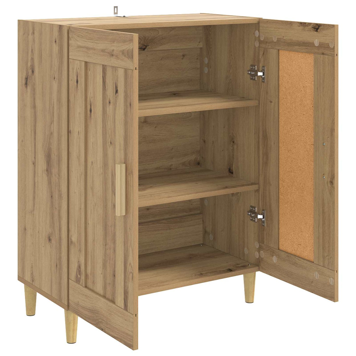 Dressoir Artisanaal eiken 69,5 x 34 x 90 cm Bewerkt hout