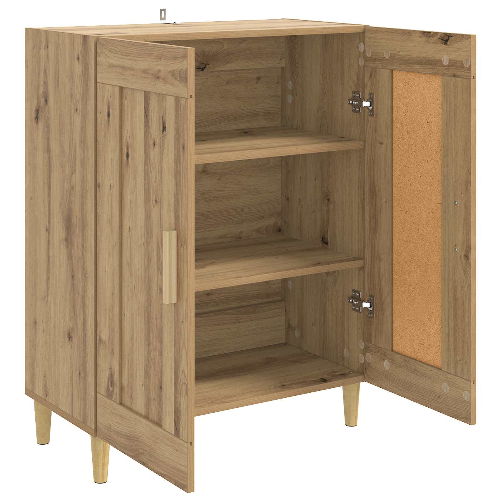 Dressoir Artisanaal eiken 69,5 x 34 x 90 cm Bewerkt hout