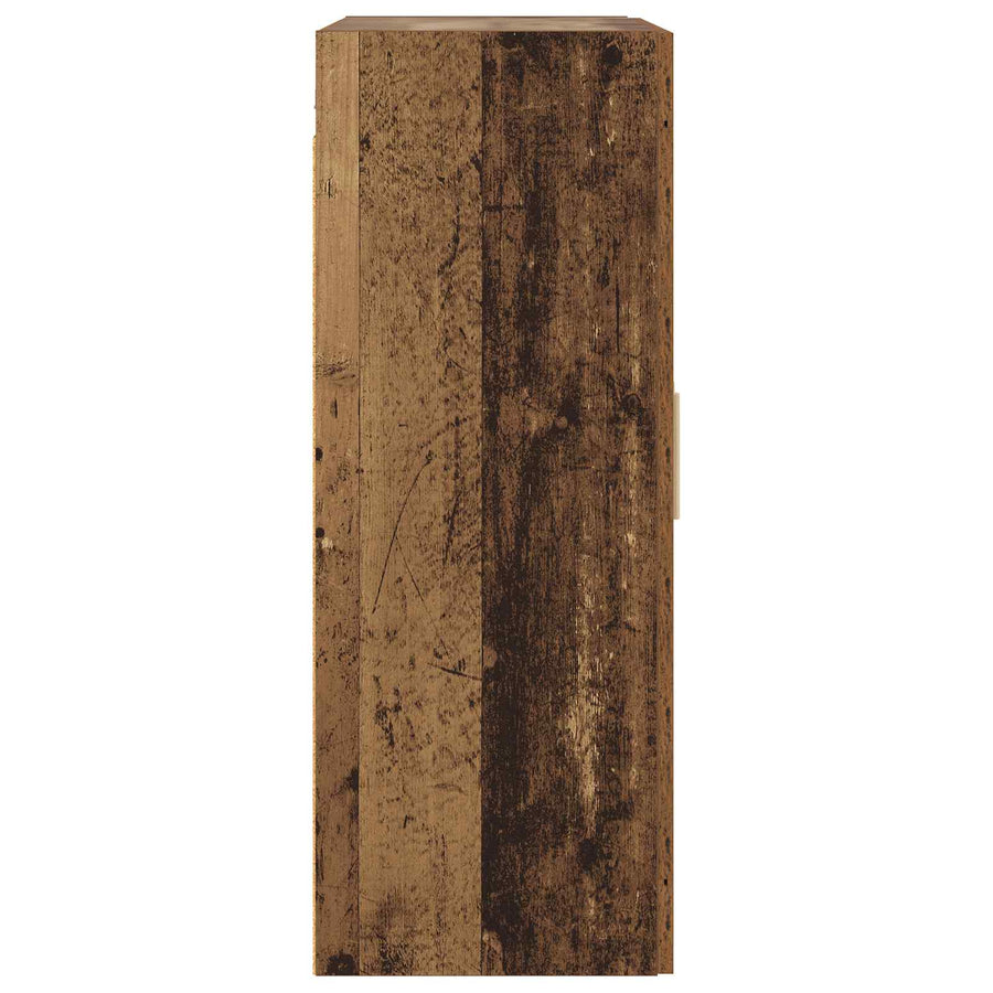 Wandkast Muurmontage Oud hout 69,5 x 34 x 90 cm Bewerkt hout