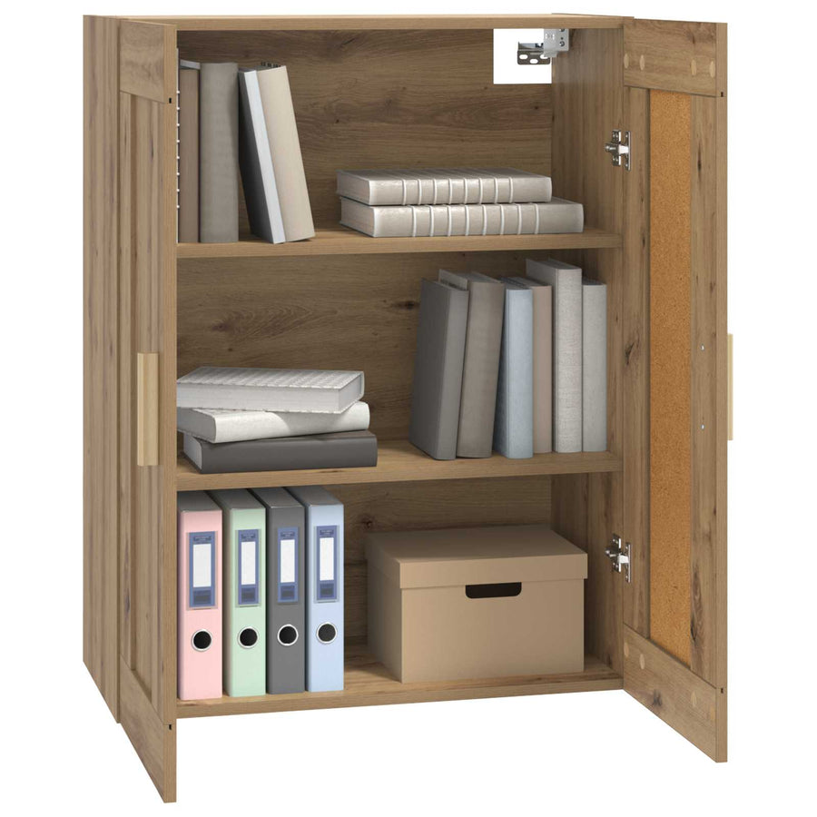 Wandkast Muurmontage Artisanaal eiken 69,5 x 34 x 90 cm