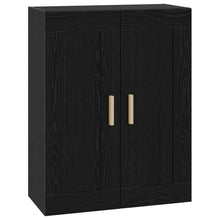 Wandkast Muurmontage Zwart eiken 69,5 x 34 x 90 cm Bewerkt hout