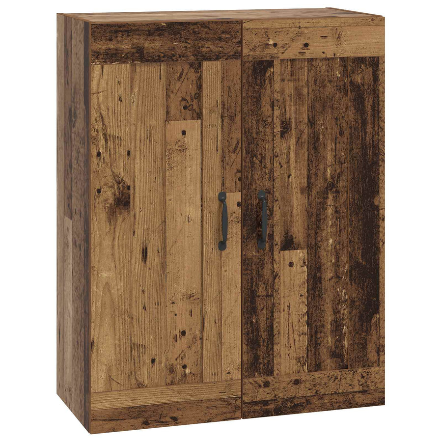 Wandkast Oud hout 69,5 x 34 x 90 cm Bewerkt hout