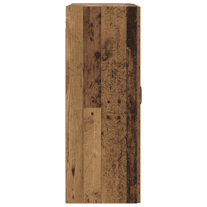 Wandkast Oud hout 69,5 x 34 x 90 cm Bewerkt hout