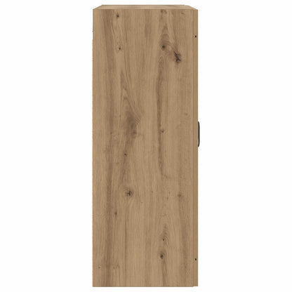 Wandkast Artisanaal eiken 69,5 x 34 x 90 cm Bewerkt hout