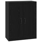 Wandkast Zwart eiken 69,5 x 34 x 90 cm Bewerkt hout