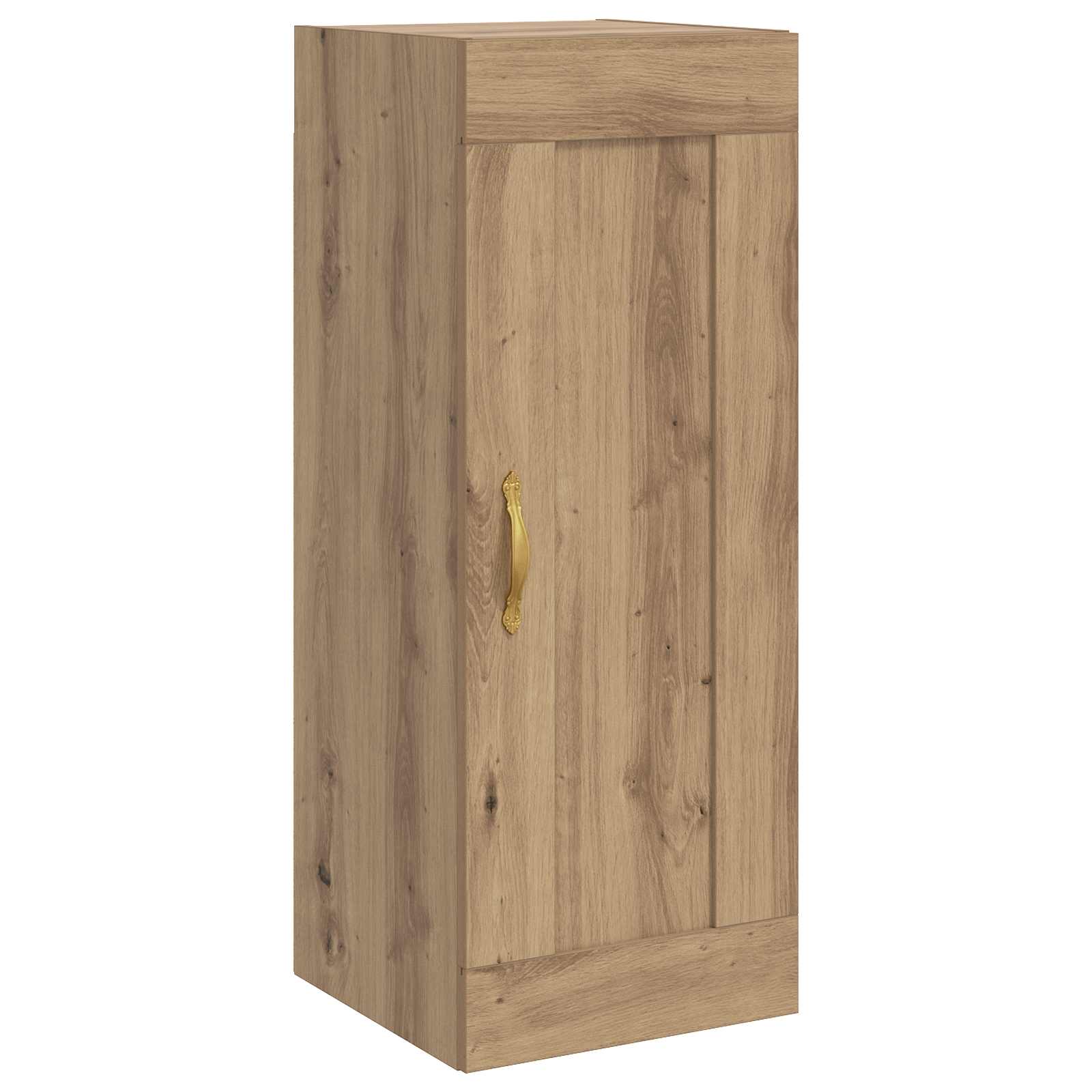 Wandkast Artisanaal eiken 34,5 x 34 x 90 cm Bewerkt hout