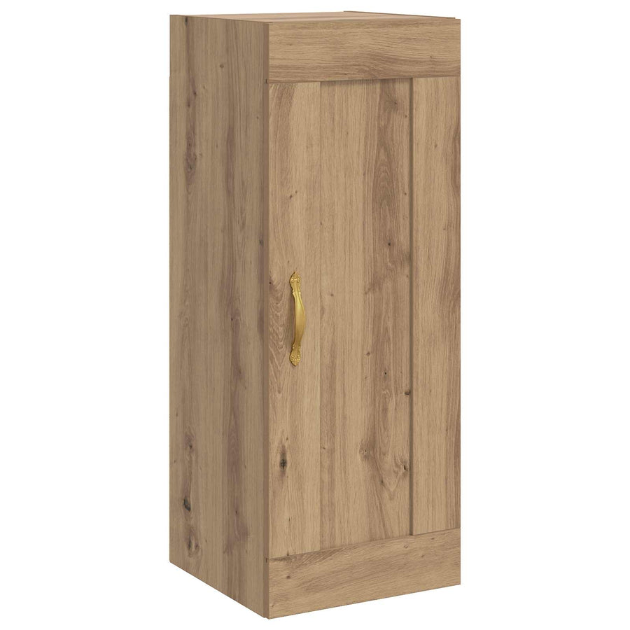 Wandkast Artisanaal eiken 34,5 x 34 x 90 cm Bewerkt hout