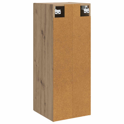 Wandkast Artisanaal eiken 34,5 x 34 x 90 cm Bewerkt hout