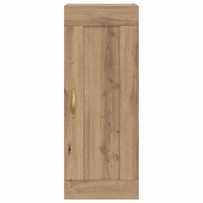 Wandkast Artisanaal eiken 34,5 x 34 x 90 cm Bewerkt hout
