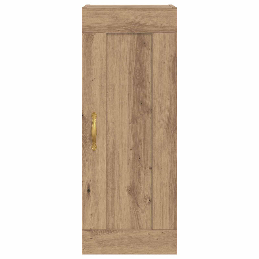 Wandkast Artisanaal eiken 34,5 x 34 x 90 cm Bewerkt hout