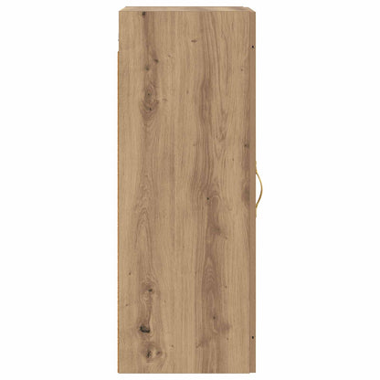 Wandkast Artisanaal eiken 34,5 x 34 x 90 cm Bewerkt hout