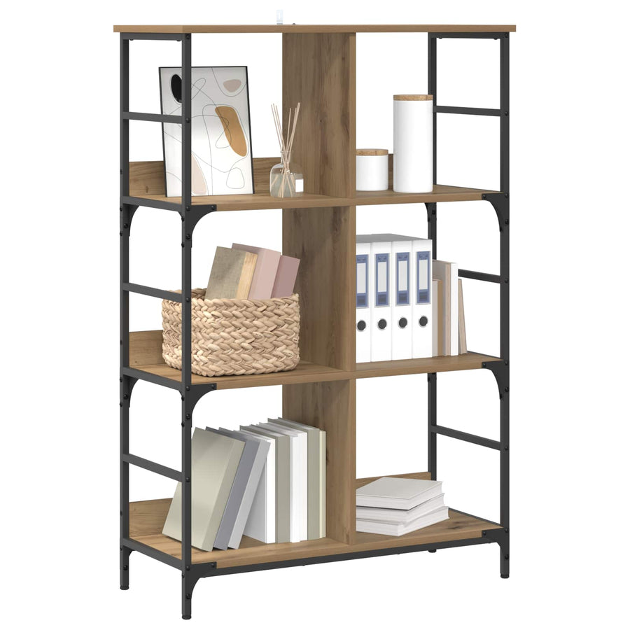 Boekenkast 4-laags 78,5 x 33 x 117,5 cm metaal PB