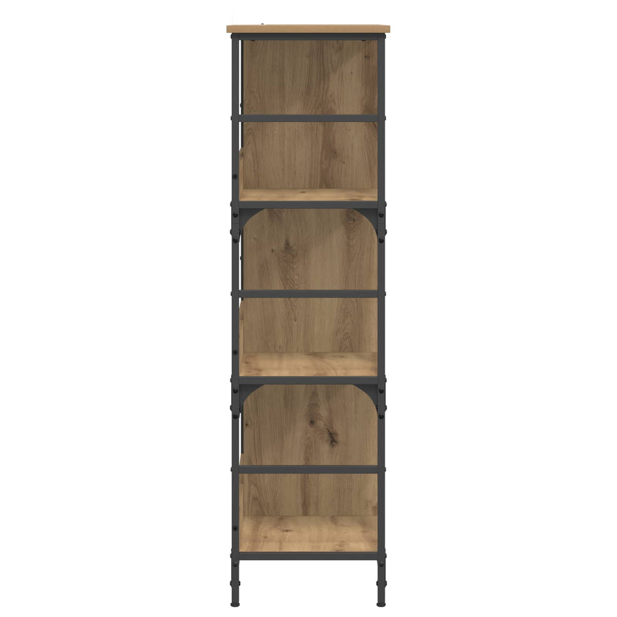 Boekenkast 4-laags 78,5 x 33 x 117,5 cm metaal PB