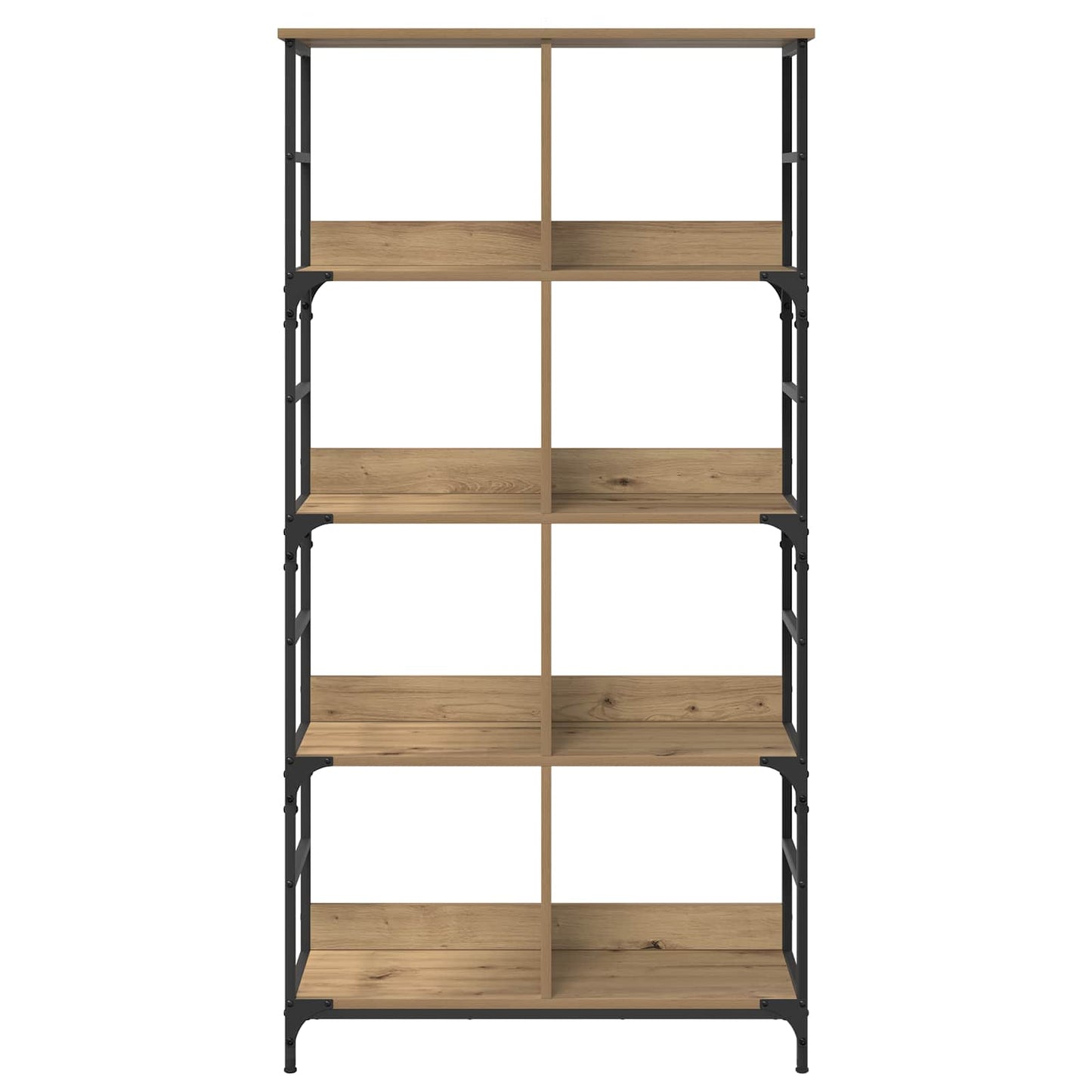 Boekenkast 4-laags 78,5 x 33 x 153 cm metaal PB