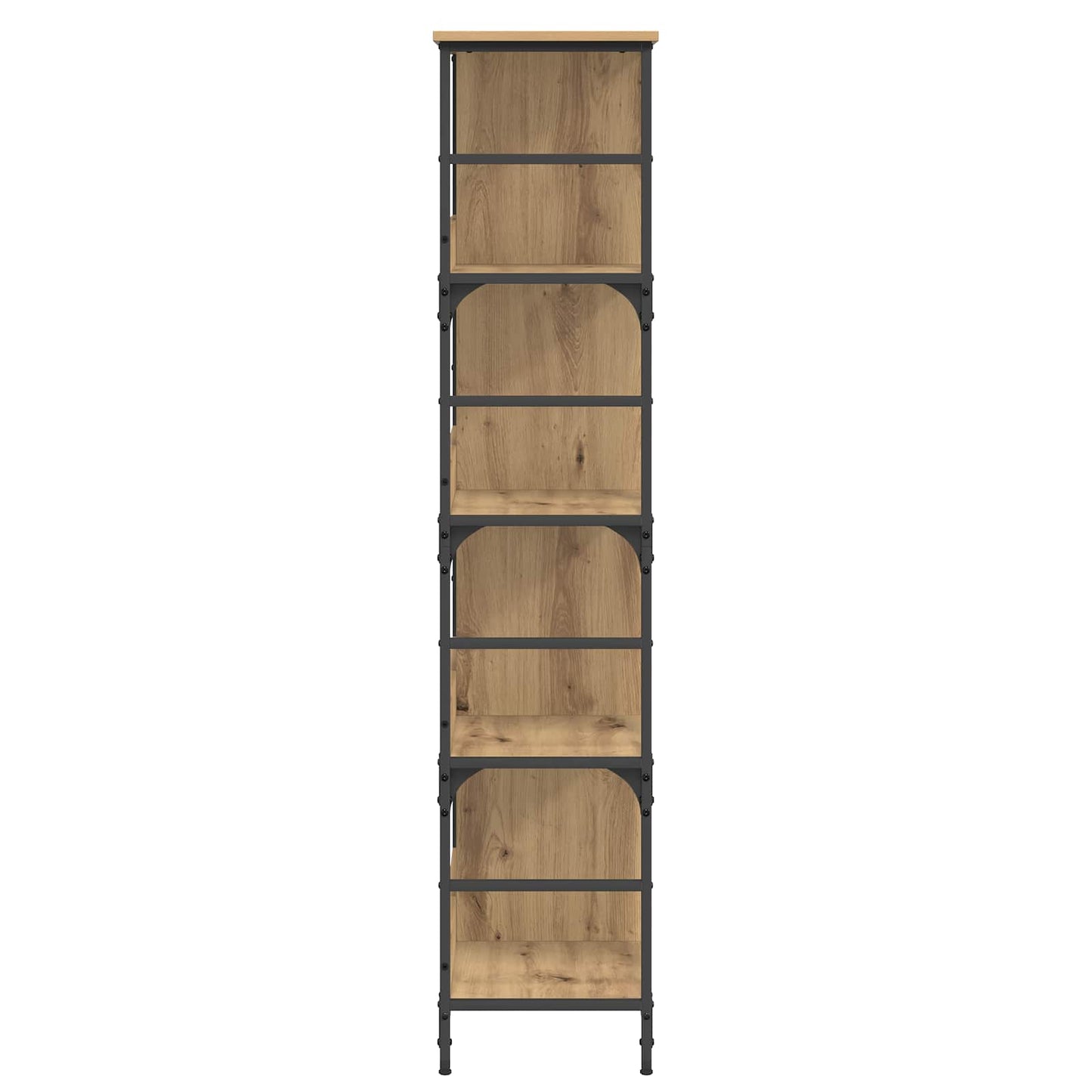 Boekenkast 4-laags 78,5 x 33 x 153 cm metaal PB