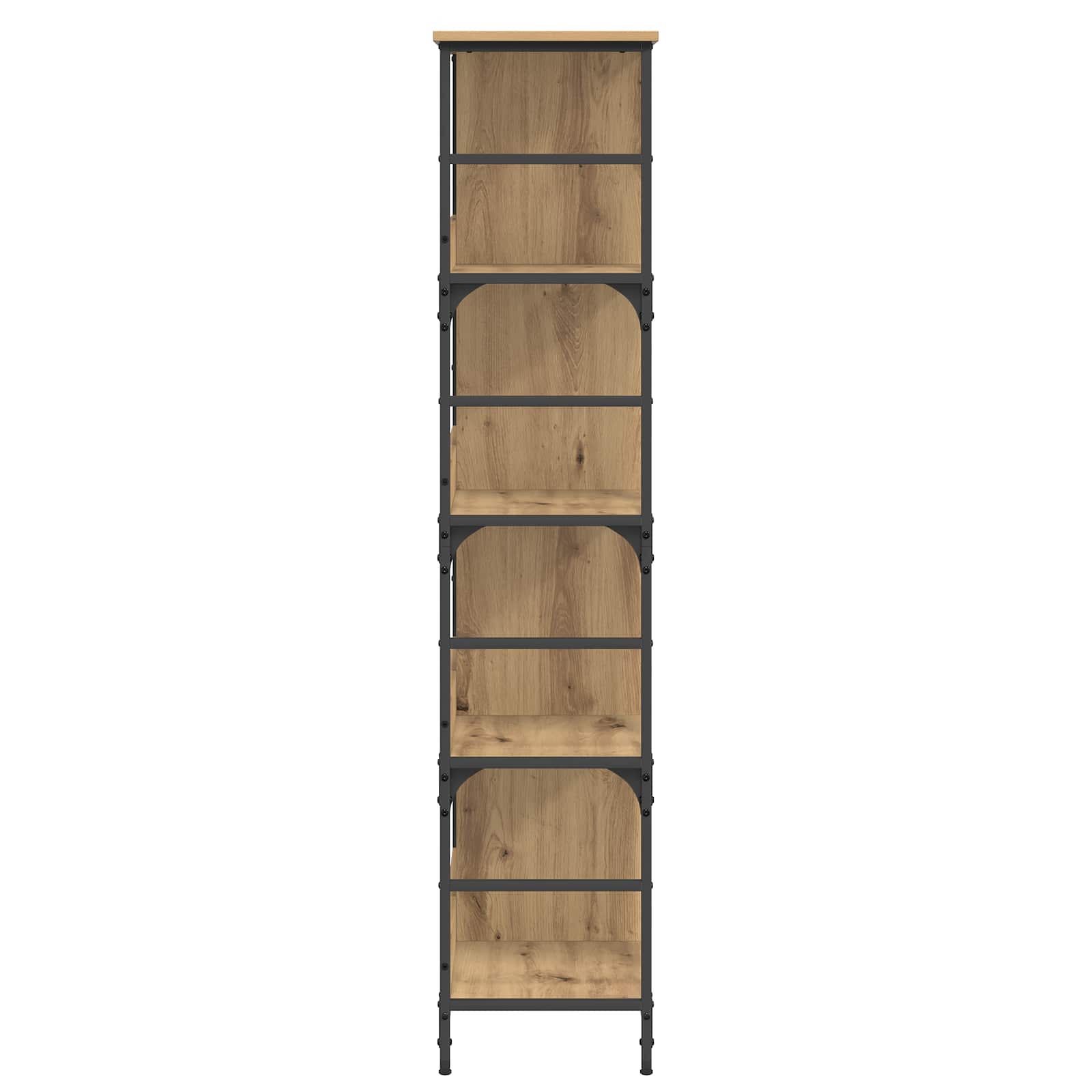 Boekenkast 4-laags 78,5 x 33 x 153 cm metaal PB