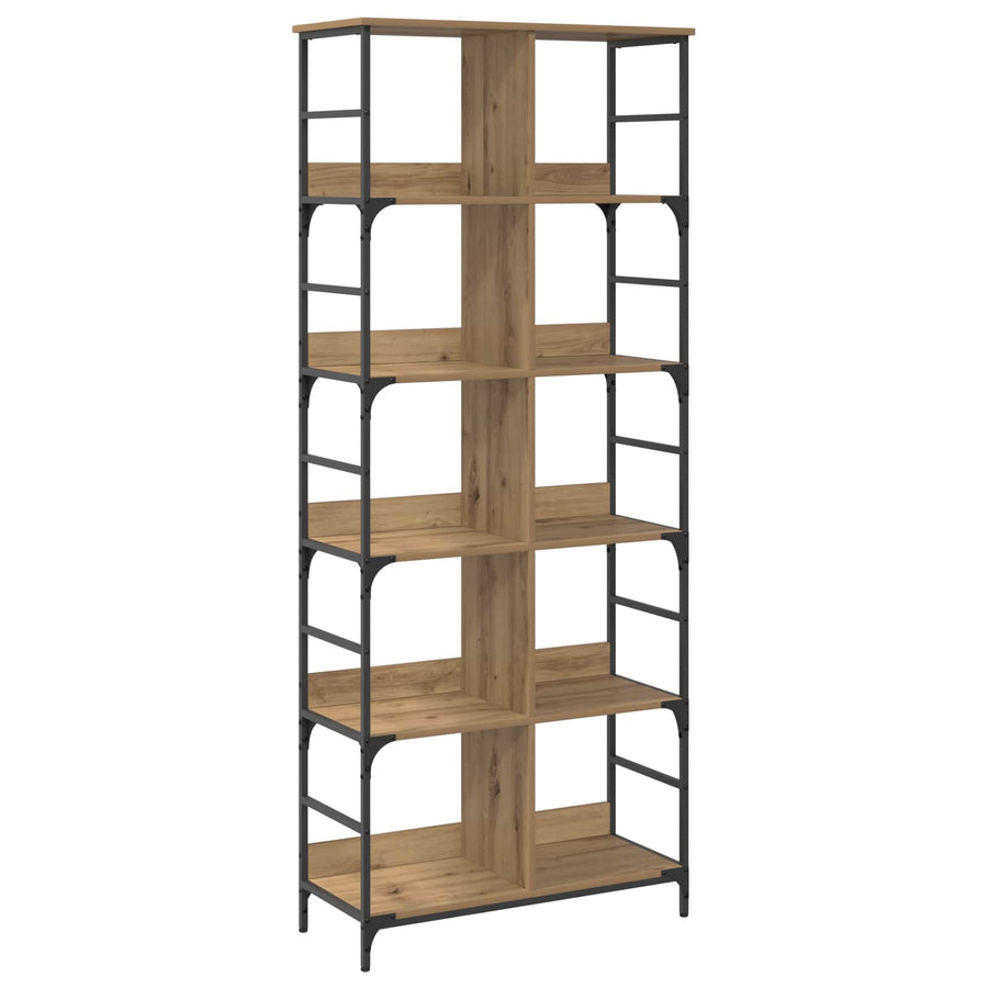 Boekenkast 4-laags 78,5 x 33 x 188,5 cm metaal PB
