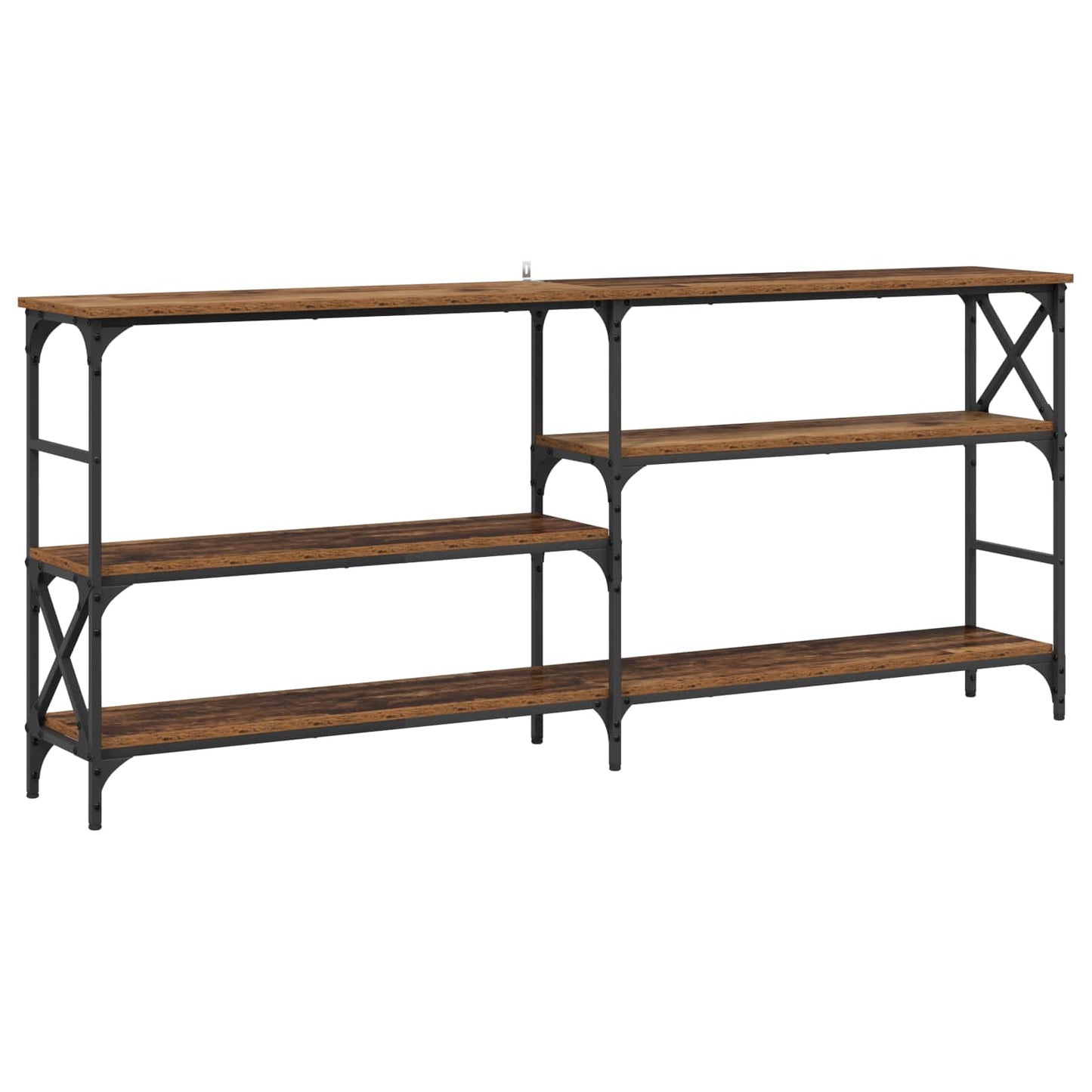 Wandtafel Oud hout 180 x 29 x 76,5 cm metaal PB