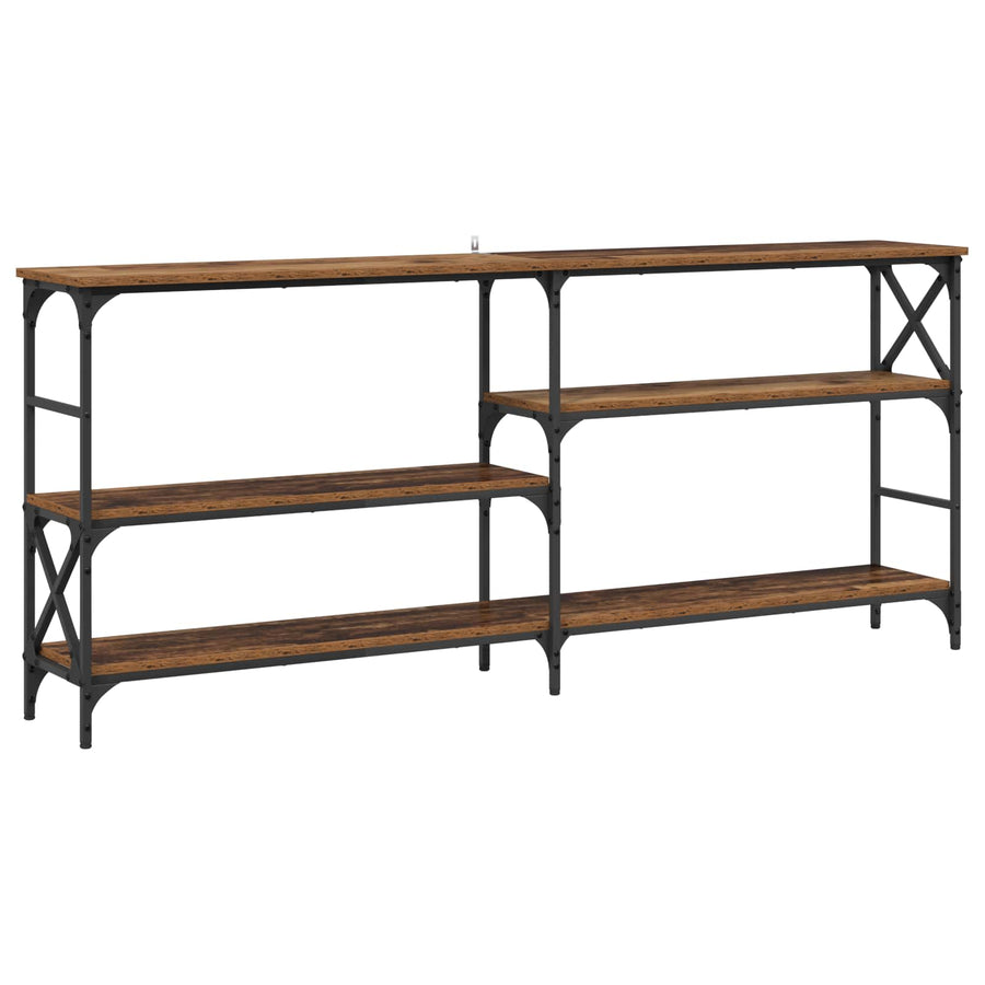 Wandtafel Oud hout 180 x 29 x 76,5 cm metaal PB