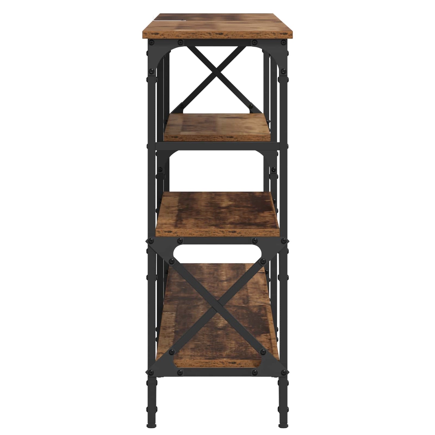 Wandtafel Oud hout 180 x 29 x 76,5 cm metaal PB