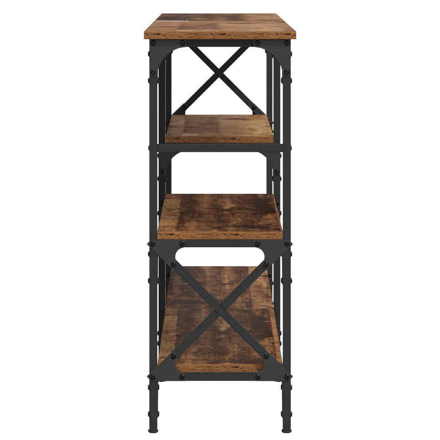 Wandtafel Oud hout 180 x 29 x 76,5 cm metaal PB