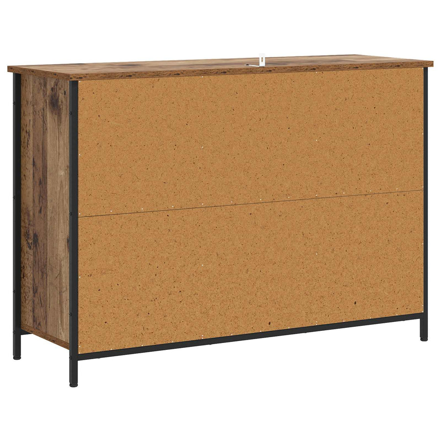Dressoir Oud hout 100 x 35 x 70 cm Bewerkt hout