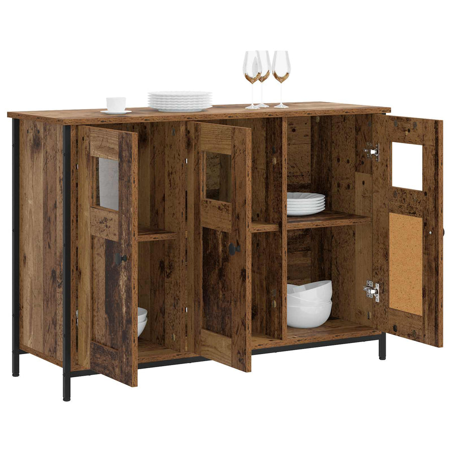Dressoir Oud hout 100 x 35 x 70 cm Bewerkt hout