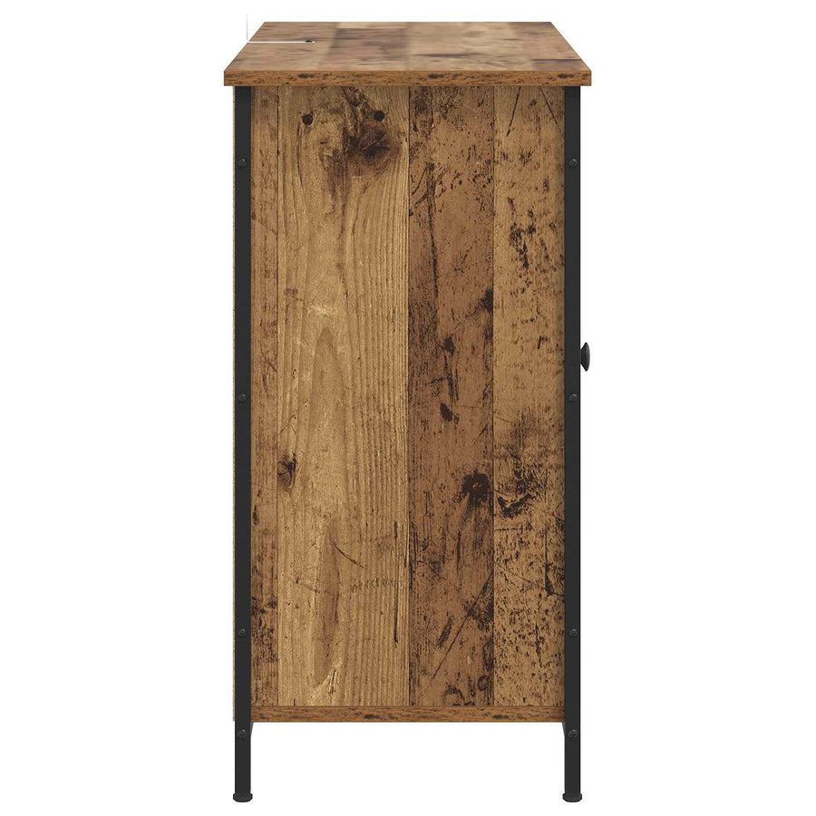 Dressoir Oud hout 100 x 35 x 70 cm Bewerkt hout