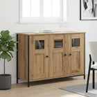 Dressoir Artisanaal eiken 100 x 35 x 70 cm Bewerkt hout