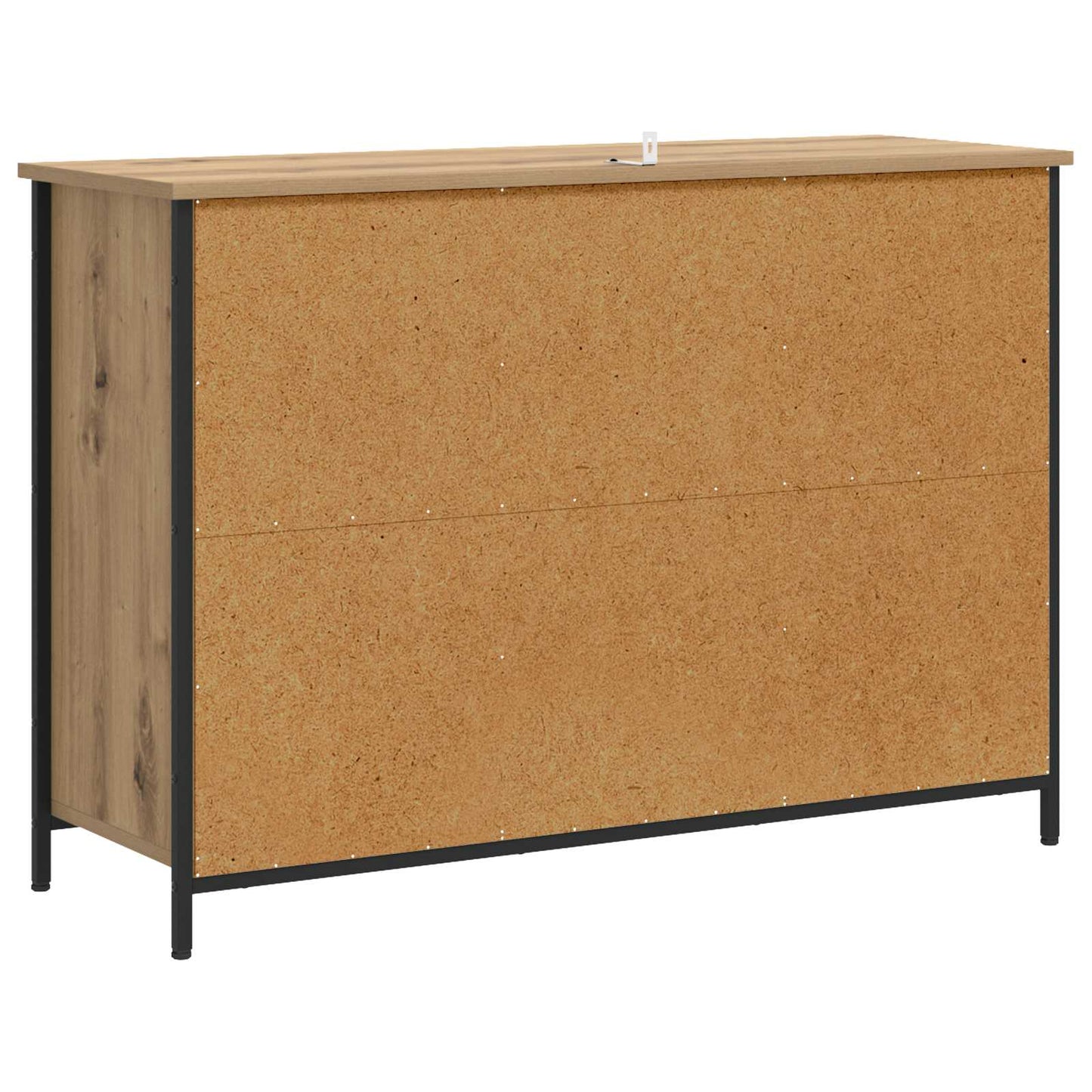 Dressoir Artisanaal eiken 100 x 35 x 70 cm Bewerkt hout