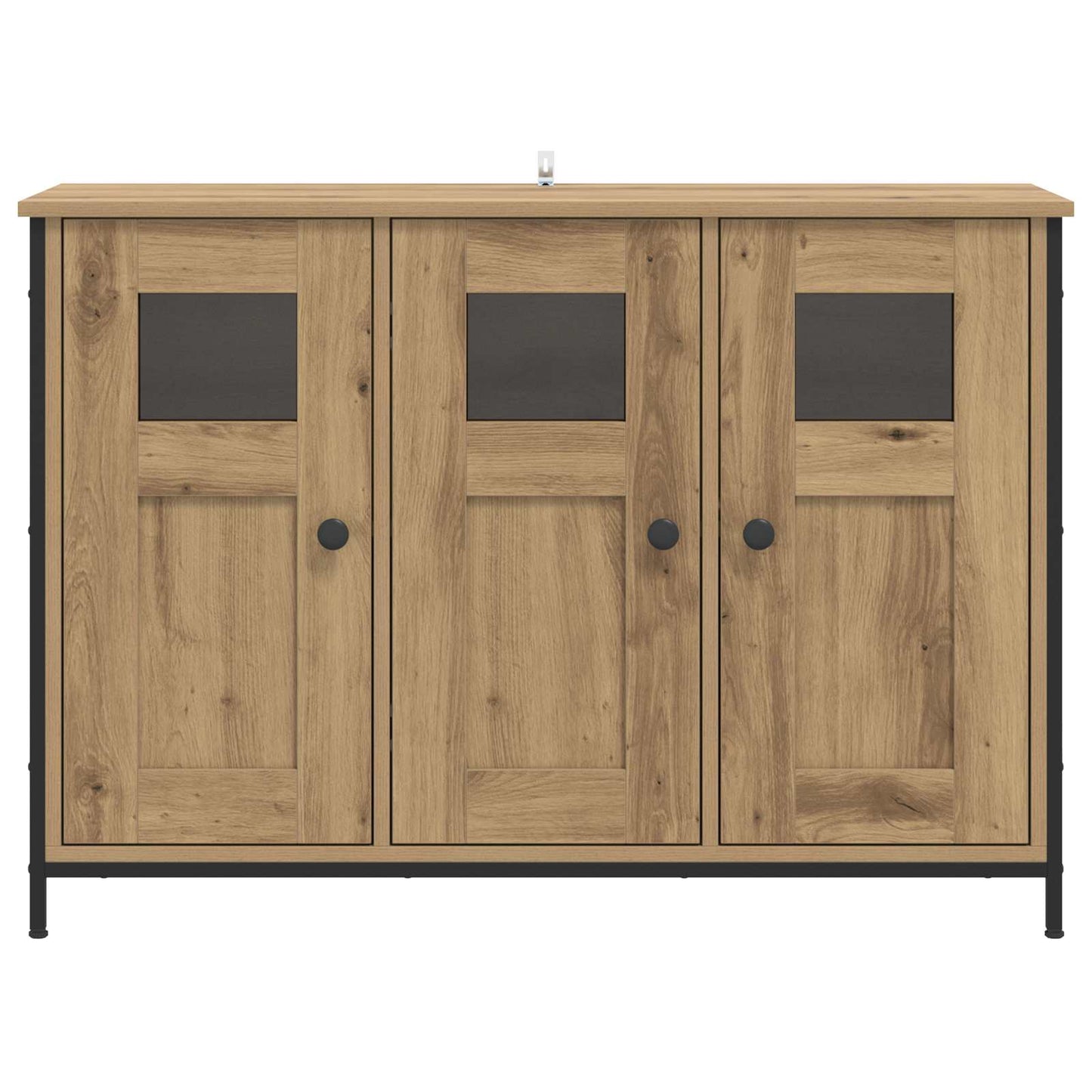 Dressoir Artisanaal eiken 100 x 35 x 70 cm Bewerkt hout