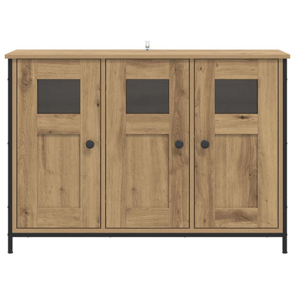 Dressoir Artisanaal eiken 100 x 35 x 70 cm Bewerkt hout
